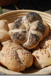 Kaiser rolls with Pâte fermentée Kaiser rolls with Pâte fermentée