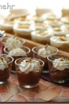 Creamy Chocolate Custard with whipped Cream Creamy Chocolate Custard with whipped Cream