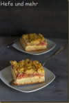 Rhubarb and Custard Streusel Cake