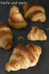 Croissants with sweet starter