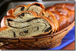 Chocolate Cinnamon Raisin Swirl Challah