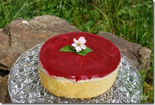 Weiße Schokoladenmousse Torte