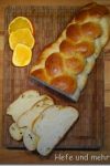 Challah flavoured with Orange liquor Challah flavoured with Orange liquor